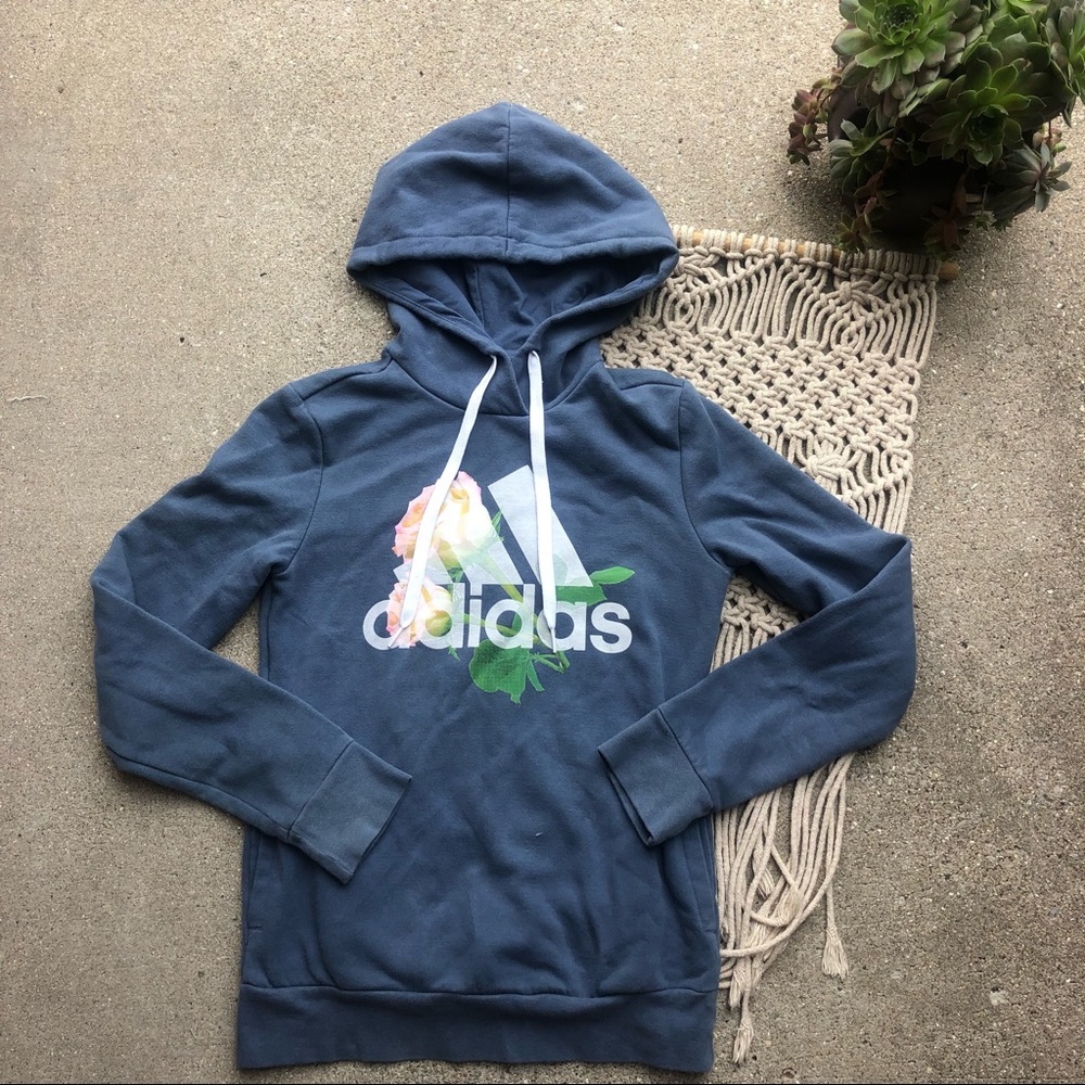 Adidas Rose Logo Hoodie Size XS